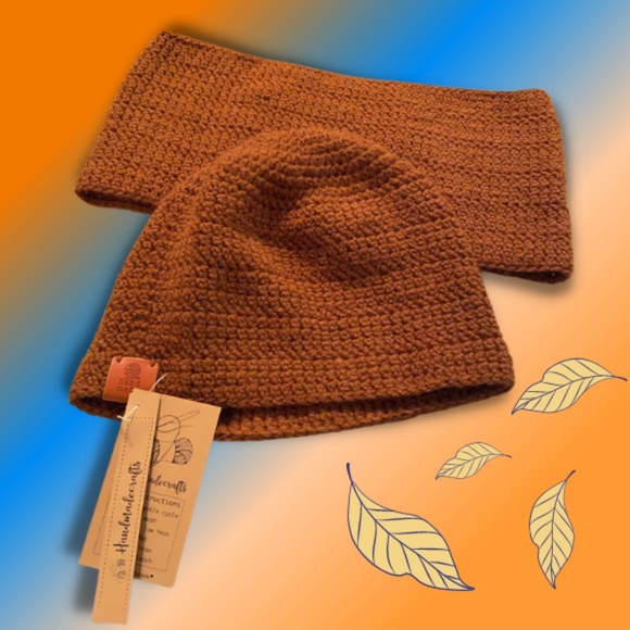 Cinnamon Spice Hat and Cowl Set (Crochet) - Picture 4 of 5